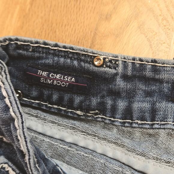 Vigoss women's The Chelsea Slim Boot jeans size 7/8 - Picture 4 of 7